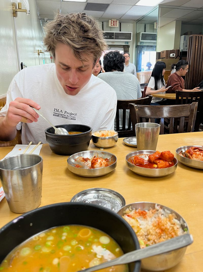 Me eating soup at Han Bat.